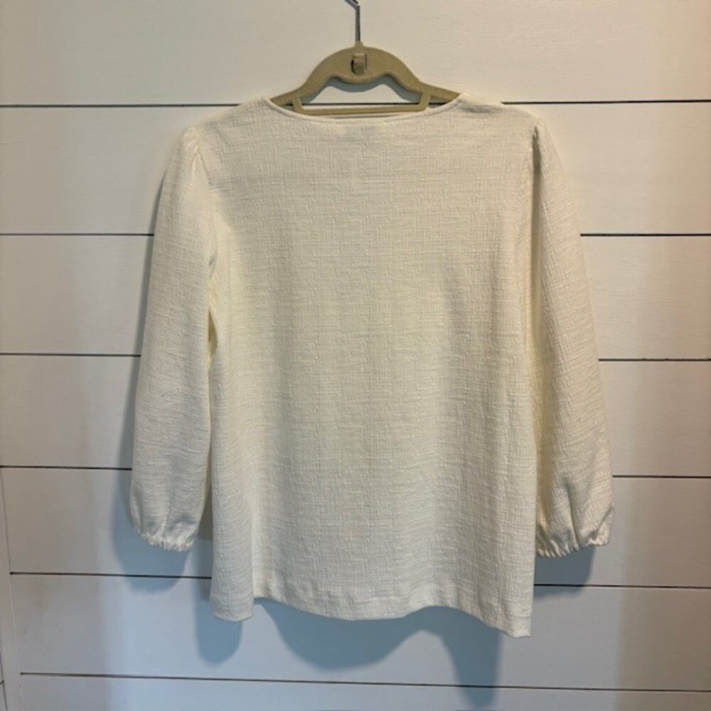 Rose & Olive White Blouse - Size Large - NWT - Picture 2 of 4